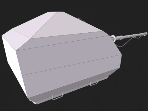 Ship Cannon A-190-1 --208-- 3D Model