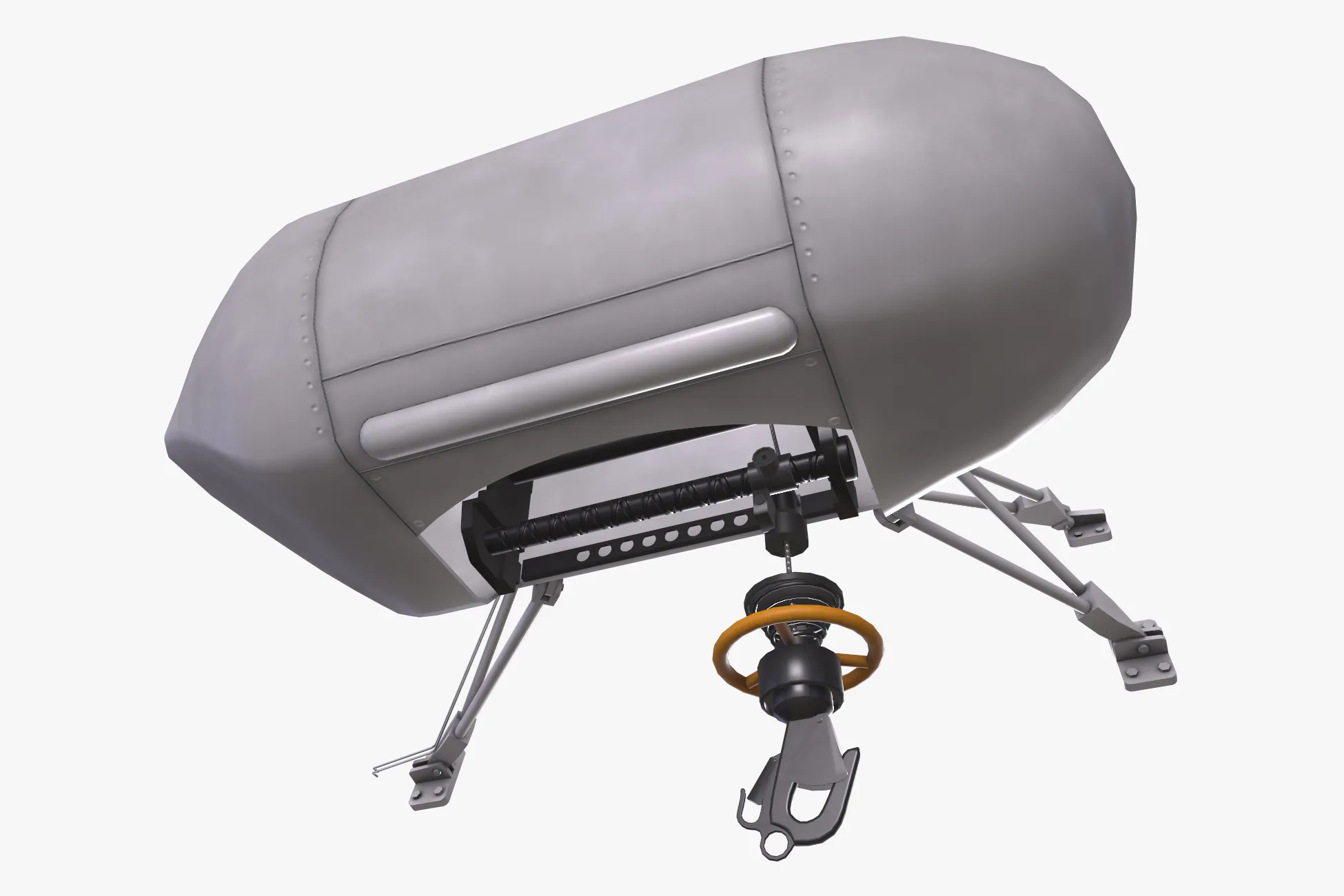 Helicopter Hoist --290-- 3D Model .c4d .max .obj .3ds .fbx .stl .blend 