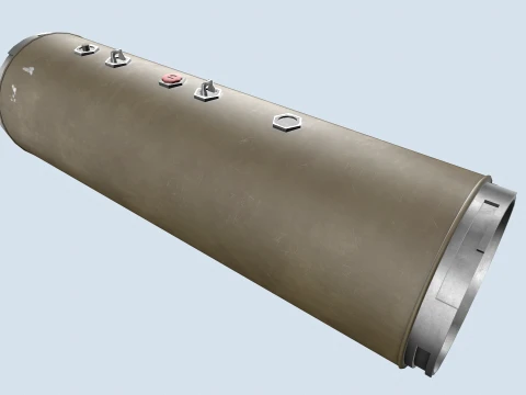 XM-159 Launcher With 70mm Missile --299-- 3D Model
