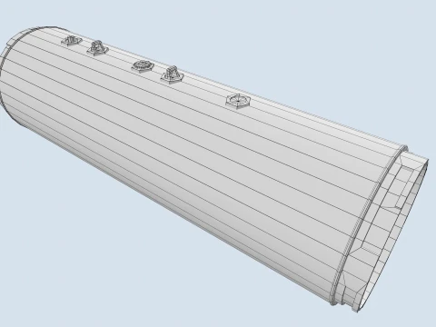 XM-159 Launcher With 70mm Missile --299-- 3D Model
