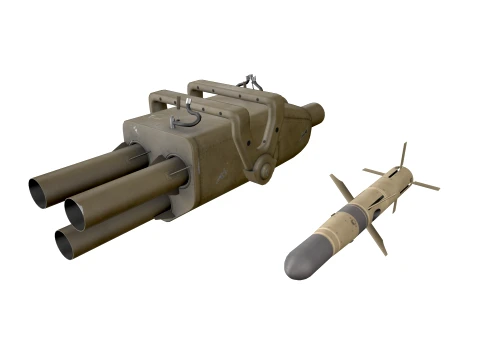 BGM-71C Launcher --300-- 3D Model