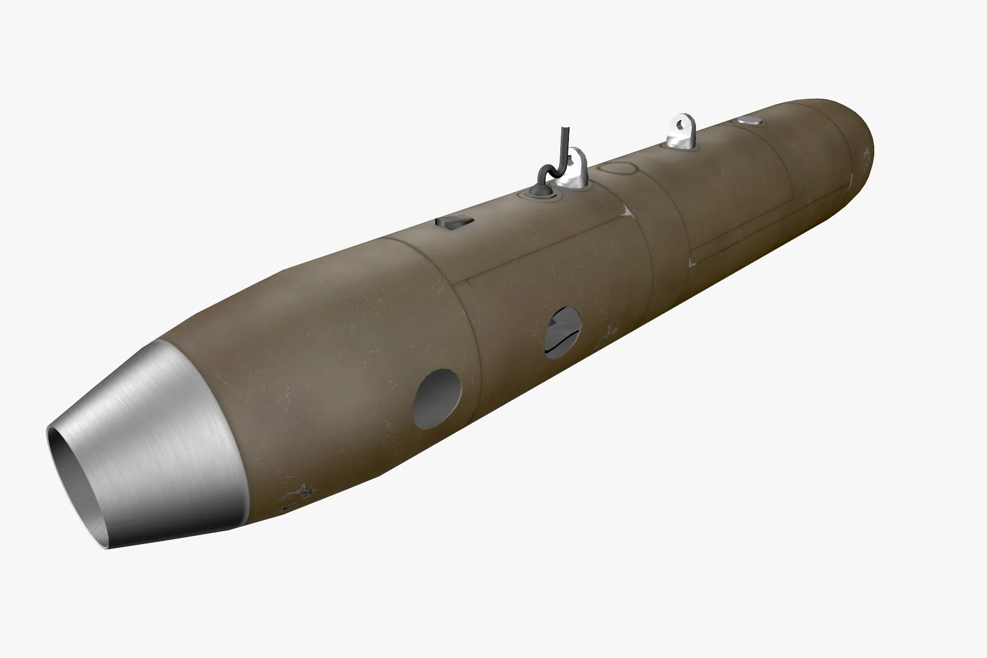 Pod SUU-11 com metralhadora M-134 --301-- Modelo 3D .c4d .max .obj .3ds .fbx .stl .blend 