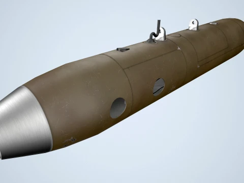 Pod SUU-11 com metralhadora M-134 --301-- Modelo 3D