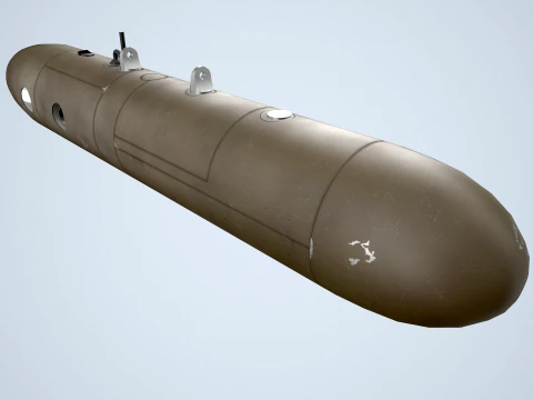Pod SUU-11 com metralhadora M-134 --301-- Modelo 3D