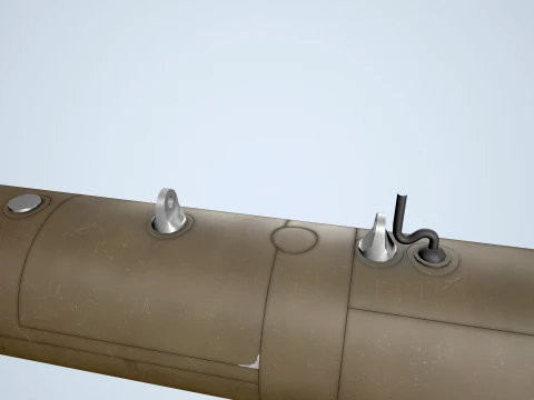 Pod SUU-11 com metralhadora M-134 --301-- Modelo 3D