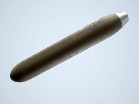 Pod SUU-11 com metralhadora M-134 --301-- Modelo 3D