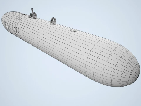 Pod SUU-11 com metralhadora M-134 --301-- Modelo 3D