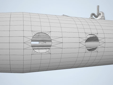 Pod SUU-11 com metralhadora M-134 --301-- Modelo 3D