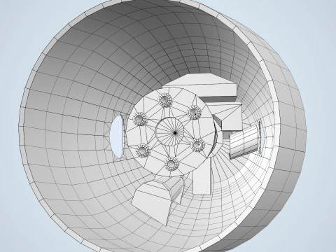 Pod SUU-11 com metralhadora M-134 --301-- Modelo 3D