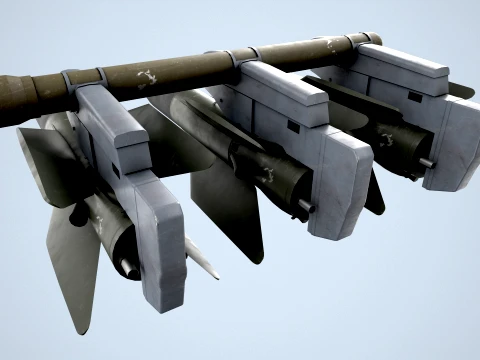 AGM-22 Missiles --302-- 3D Model