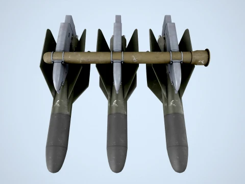 AGM-22 Missiles --302-- 3D Model