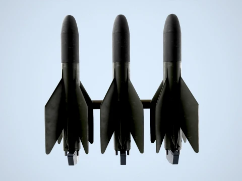 AGM-22 Missiles --302-- 3D Model