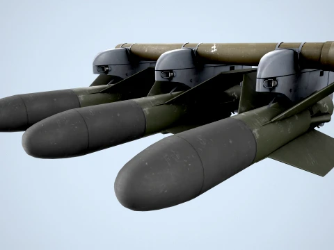 AGM-22 Missiles --302-- 3D Model