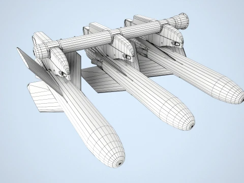 AGM-22 Missiles --302-- 3D Model