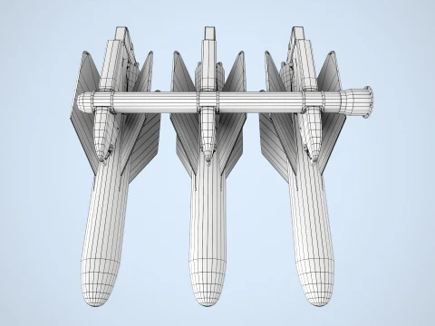 AGM-22 Missiles --302-- 3D Model