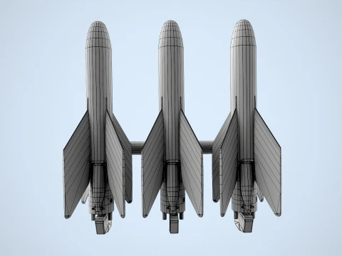 AGM-22 Missiles --302-- 3D Model
