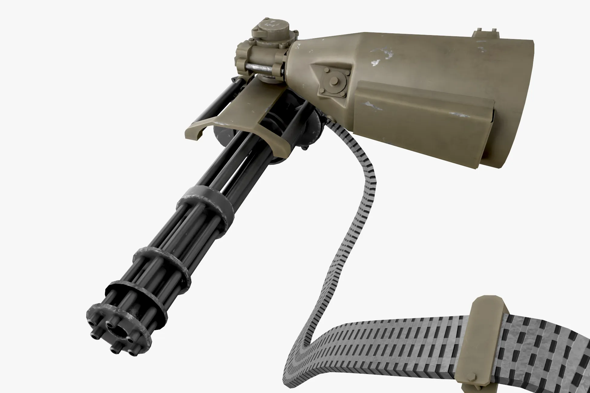 M134 MachineGun Ver2 --304-- 3D Model .c4d .max .obj .3ds .fbx .stl .blend 