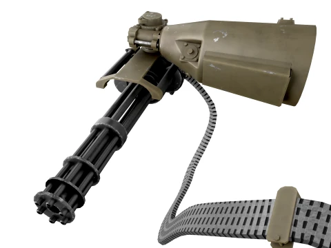 M134 MachineGun Ver2 --304-- 3D Model