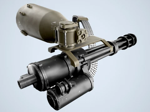 M134 MachineGun Ver2 --304-- 3D Model