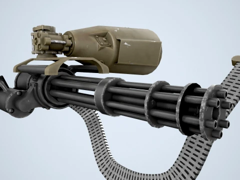M134 MachineGun Ver2 --304-- 3D Model