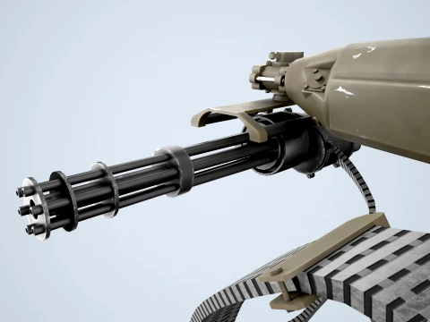 M134 MachineGun Ver2 --304-- 3D Model
