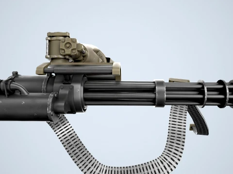 M134 MachineGun Ver2 --304-- 3D Model