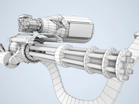 M134 MachineGun Ver2 --304-- 3D Model