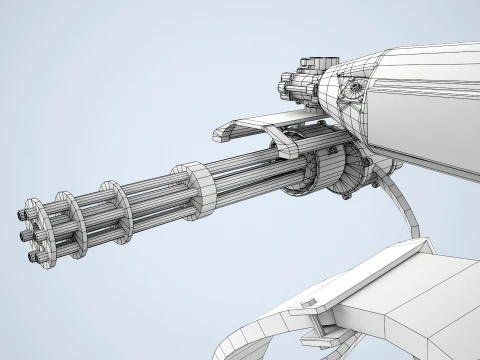 M134 MachineGun Ver2 --304-- 3D Model