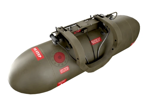Helicopter External Fuel Tank 450L With Mount --306-- 3D Model