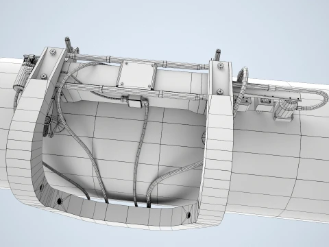 Helicopter External Fuel Tank 450L With Mount --306-- 3D Model