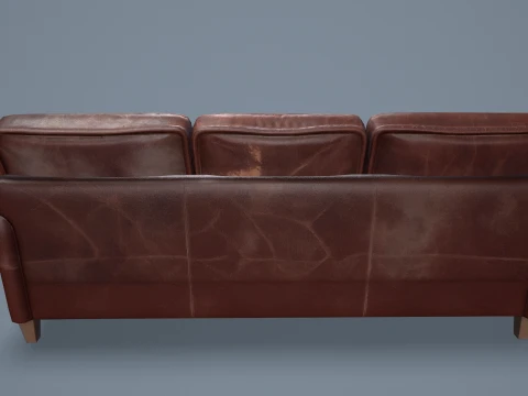 Abandoned Leather Sofas Pack --450-- 3D Model