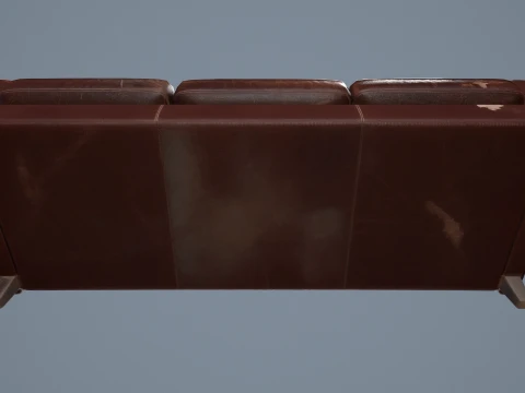 Abandoned Leather Sofas Pack --450-- 3D Model