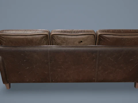 Abandoned Leather Sofas Pack --450-- 3D Model