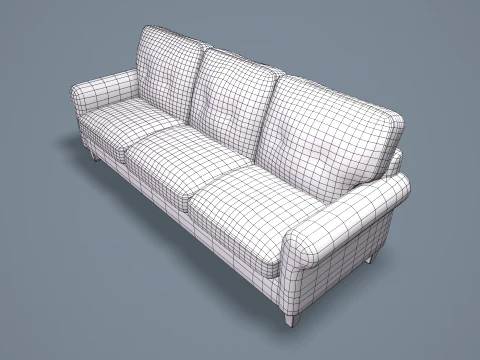 Abandoned Leather Sofas Pack --450-- 3D Model