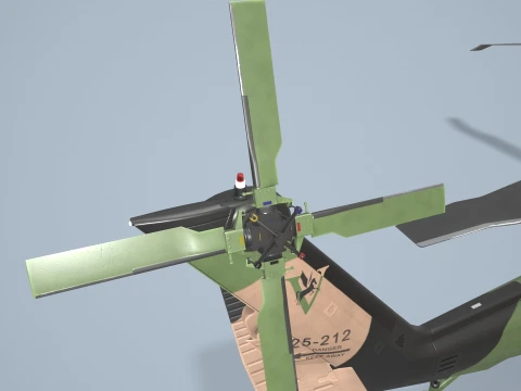 Helicopter UH-60 Australian Army Static --36-- 3D Model