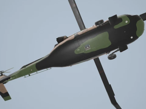 Helicopter UH-60 Australian Army Static --36-- 3D Model