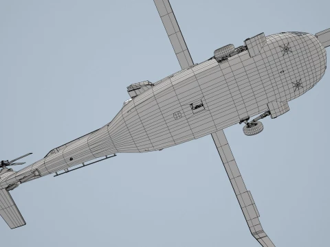 Helicopter UH-60 Australian Army Static --36-- 3D Model