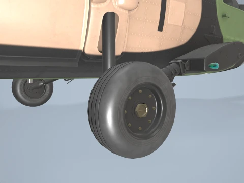 Helicopter UH-60 Australian Army Complex Animation --36-- 3D Model