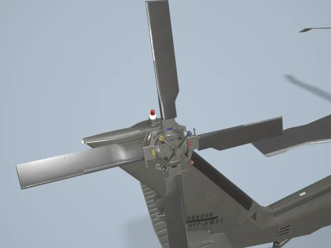 Helic&oacute;ptero UH-60 Black Hawk Dark Livery Est&aacute;tico --37-- Modelo 3D