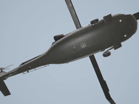 Helic&oacute;ptero UH-60 Black Hawk Dark Livery Est&aacute;tico --37-- Modelo 3D