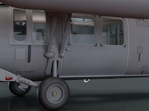 Helic&oacute;ptero UH-60 Black Hawk Grey Livery Est&aacute;tico --38-- Modelo 3D