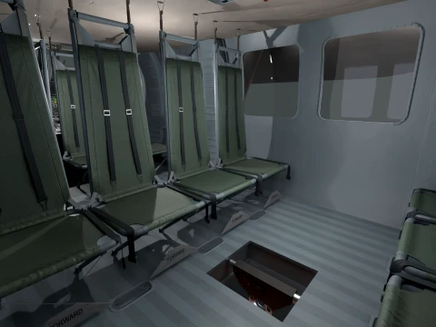 Helic&oacute;ptero UH-60 Black Hawk Grey Livery Est&aacute;tico --38-- Modelo 3D