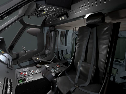 Helic&oacute;ptero UH-60 Black Hawk Grey Livery Est&aacute;tico --38-- Modelo 3D