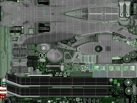 Helicopter UH-60 Black Hawk Grey Livery Basic Animation --38-- 3D Model