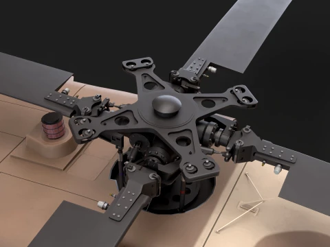 Helic&oacute;ptero UH-60 Israel Yanshuf Est&aacute;tico --39-- Modelo 3D