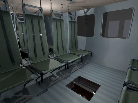 Helicopter UH-60 Israel Yanshuf Complex Animation --39-- 3D Model