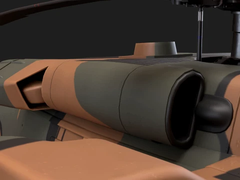 Helicopter UH-60JA Black Hawk Japan Static --40-- 3D Model