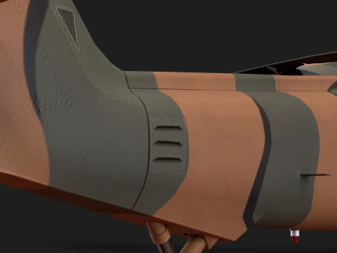 Helicopter UH-60JA Black Hawk Japan Static --40-- 3D Model