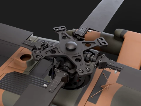 Helicopter UH-60JA Black Hawk Japan Static --40-- 3D Model