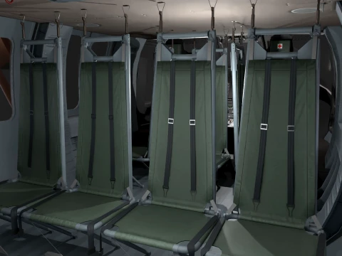 Helicopter UH-60JA Black Hawk Japan Static --40-- 3D Model